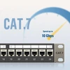 Fgb 10 gbps 1u patch panelis su 24 prievadais ir cat7 rj45 ekranuotu keystone jungikliu, 19 colių stovo arba sieninis patch panelis su galine juosta, tinklo patch panelis, skirtas gigabitiniam tinklo jungikliui