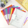 Fhlbestyu A4 formato dokumentų aplankų rinkinys 10/20 vnt., A4 formato dokumentų krepšys dokumentams segti, atsparus vandeniui, dokumentų aplankai dokumentams tvarkyti su 11 skylių segtuvui, užsegamas velcro, etikečių krepšelis (20 vienetų, spalvingi)
