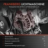 Fiat Frankberg generatorius 70a, suderinamas su 500 312 1.2l 1.4l benzininiais 2007-2024, Punto 199 1.2l 1.4l benzininiais 2013-2024, Panda 169 1.1l-1.4l benzininiais 2003-2013, pakeičia # 5 17006 75 cm