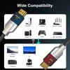 Fibbr 8k Hdmi šviesolaidinis kabelis 30 m, 48 Gbps itin didelės spartos sieninis Cl3 klasės Hdmi 2.1 kabelis