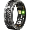 Findtime išmanusis žiedas, skirtas android ir ios, juodas išmanusis žiedas vyrams ir moterims, fitneso žiedas, miego stebėjimo prietaisas, širdies ritmo monitorius, žingsniamatis, fitneso žiedas, širdies ritmo sporto fitneso stebėjimo prietaisas