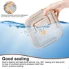 Finelycr bento dėžutė iš nerūdijančio plieno, 1800 ml priešpiečių dėžutė, sandari ir nepralaidi, metalinė priešpiečių dėžutė, kvadratinė, 19,5 x 19,5 x 8,6 cm su rankena, skirta maisto laikymui ir konservavimui