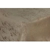 First-tex staltiesė Damask Jacquard Brilliant marginta 130 x 260 kvadratinė smėlio/šviesiai rudos spalvos su tiesiu kraštu