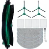 Fixbetter priedų rinkinys, skirtas Irobot Roomba Combo Essential Y0112/y0110/y0140/q0120/q011/q052, Irobot Roomba 105 Combo+ robotų dulkių siurblių atsarginės dalys su 1 pagrindiniu šepečiu, 4 filtrais, 4 šoniniais šepečiais, 4