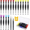 Fixitok 18 dalių mažas magnetinių atsuktuvų rinkinys su torx, phillips, įpjovomis, pentalobe kompiuteriams, akiniams, laikrodžiams