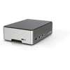Flirc dėklas - aliumininis dėklas, skirtas Raspberry Pi 5, sidabrinis/juodas
