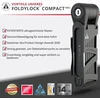 Foldylock compact dviračio sulankstoma spyna - patentuota bandymų nugalėtoja dviračio spyna su raktu ir laikikliu, užtikrinanti didelį saugumą - lengva ir saugi elektriniams dviračiams, el. paspirtukams ir paspirtukams - 85 cm