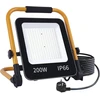 Fosingut led statybinis prožektorius 200 w, 20000 lm led prožektorius darbo lemputė su stovu / 2 m kabeliu / eu kištuku / šaltai balta statybinė lempa prožektorius, ip66 vandeniui atspari dirbtuvių lempa darbo lemputė garažui