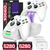 Fosmon XBOX One/one S/one X/elite valdiklio įkrovimo stotelės stovas, įkrovimo rinkinys [2x 1000mah baterija] [greitas dvigubas įkroviklis] led prijungimo stotelės įkroviklis, konsolės laikiklis [baterijų maitinimo blokai] - balta