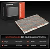 Frankberg salono oro filtras žiedadulkių filtras su aktyvintos anglies filtru, suderinamas su Qashqai +2 I J10 Jj10e Nj10 1.5l-2.0l 2007-2013 X-trail T31 2.0l 2.5l 2007-2013, pakeičia # 27277jd10a