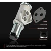 Frankberg tuščiosios eigos valdymo vožtuvas, oro tiekimas, suderinamas su astra f 56 57 1.8l 1993-1998, astra g caravan t98 2.0l 1998-2004, vectra a cc j89 2.0l 1992-1995, pakeičia # 90411546