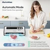Gertuvė Fresko automatinis vakuuminis sandariklis, 140 W vakuuminis sandariklis su dvigubu karščio sandarinimu, sauso/drėgno režimas, valdymas viena ranka, automatinis užraktas, 10 iš anksto supjaustytų maišelių (automax V2)