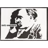 Friedrich Nietzsche plakatas, rankų darbo grafiti gatvės menas - estetiškas meno kūrinys, sienų dekoracija svetainei, sienos paveikslas miegamajam, sienų paveikslai