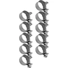 Ftvogue 10 vnt. mini degalų linijos spaustukas nerūdijančio plieno 6 mm–20 mm pasirenkamo dydžio (14–16 mm)