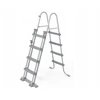Funkcionalios tvirtos dvipusės kopėčios baseinui 122 cm 107 cm Bestway 58331