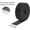 Funnytek 25 mm x 2 mm odinė virvelė, plačios odinės juostelės, plokščios klasikinės vintažinės juostelės, odinės juostelės, virvelė, odinė apdaila, juostelė "pasidaryk pats" apyrankėms, vėriniams, papuošalų amatams (2 m ruda)