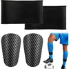 Futbolo blauzdų apsaugos vyrams, mažos, 1 pora mini futbolo blauzdų apsaugų, mini blauzdų apsaugos su silikonine neslystančia rankove, mažos futbolo blauzdų apsaugos vyrams ir moterims, vaikams, futbolo treniruotėms