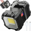 Galingas led prožektorius su akumuliatoriumi, dvipusis, su powerbank funkcija, skirtas stovyklavimui Cree