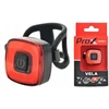 Galinis dviračio led žibintas Prox Vela Cob 30lm Usb ant sėdynės