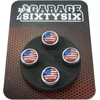 Garage-sixtysix 4 ventilių dangteliai, modelis Chicago Usa Motif