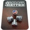 Garage-sixtysix 4 ventilių dangteliai, modelis Chicago Usa Motif