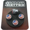 Garage-sixtysix 4 ventilių dangteliai, modelis Chicago Usa Motif