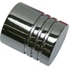 Gardinia 2 x Chicago serijos metaliniai chromuoti cilindriniai užbaigimo kaiščiai užuolaidų karnizo galui, 20 mm skersmens