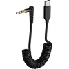 Gbformat mikrofono adapterio kabelis audio kabelis type-c į 3.5 mm trs aux kabelį su mikrofonu type-c adapterio kabelis suderinamas su type-c telefonu, atlapiniais mikrofonais