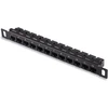 Geeekpi 12 prievadų patch panelis, 0.5u Cat6 tinklo patch panelis, skirtas Deskpi Rackmate T1/t0/t2 montavimui į stelažą ir 10 colių serverių stelažui/tinklo spintai