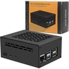 Geekworm raspberry pi 5 dėklas (p579-v2) | palaiko pcie m.2 nvme ssd shield top x1001 / x1003 / x1004 / x1012 / x1000 / x1015 / m901 / m300 ir raspberry pi 5 active cooler