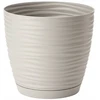 Gėlinė "sahara Petit" su lėkšte, 27 cm, kreminė