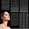 Generic Lipnios kalnų krištolo detalės, 850 vnt., sidabrinės, veidui, nagams