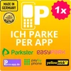 Generic Parkavimo programėlių lipdukas 5in1, 6x6cm