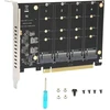 Atminties kortelė Generic Pcie Nvme 4 prievadų M.2 Ssd plėtimosi kortelė