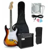 Genesis Elektrinė gitara + stiprintuvas, priedų rinkinys, skirtas mokytis groti gitara, dovana