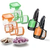 Genius Nicer Dicer Quick, nerūdijantis plienas, plastikas, žalia ir oranžinė, 7 dalys