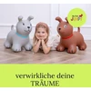 Gerardo's Toys šokinėjantis pilkas šuo