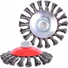 Germaflex Šlifavimo šepetys su M14 sriegiu, 125mm, plieno, susuktas
