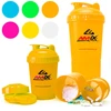 Gertuvė Amix shaker smart 600 ml su sieteliu monster bottle baltymams, kokteiliams, papildams 3 in 1 xxl versija solidus! prisukamas