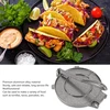 Gertuvė Luqeeg 20 x 16 cm didelis tortilijų presas, tvirtas ir efektyvus taco presas, rankinio preso dizainas su patogia rankena lengvam suėmimui, aliuminio lydinio tortilijų presas