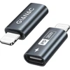 Gianac usb c į lightning adapteris (2 vnt.), lightning usb c adapteris 36 w greitas įkrovimas, skirtas iphone 14 13 12 11 pro max, ipad pro/air 5/mini 6, ipod, netinka otg/audio