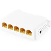 Gigabitinis poe perėjimo jungiklis, 1 poe įvestis 4 poe išvesties plėtiklis, ieee802.3af/at/bt poe maitinamas 90w, 10/100/1000mbps ethernet, din bėgelis ir montuojamas ant sienos, plug and play