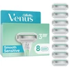 Gillette Venus Smooth Sensitive moteriški skustuvo peiliukai, 8 atsarginiai peiliukai