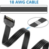 Gintooyun Sata maitinimo kabelis standžiajam diskui Sata 15 kontaktų jungtis (tėtis) į jungtį (mama) maitinimo ilgintuvas Hdd standžiajam diskui (61 cm)