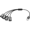 Gintooyun Usb 2.0 1 į 4 prailgintuvas su 4 Usb lizdais