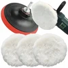 Glam rinkinys grąžtui, diskas, padelis su velcro, poliravimo kailis, 3x vilnoniai padeliai 125mm