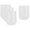 Glasmark 4 stiklinių rinkinys, 310 ml, baltas stiklas, viskiui, gėrimams