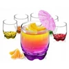 Glasmark 6 stiklinių rinkinys gėrimams, 250 ml, spalvotas dugno Mix
