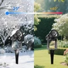 Globelit sodo apšvietimas su maitinimo šaltiniu 14 m, 3 W x 4 Led sodo apšvietimas, 27 V šilta balta 3000 K lauko apšvietimas sodui Ip65 atsparus vandeniui takams, vejai, namams, kiemui