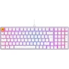 Glorious Gaming Gmmk 2 Full Size (96%) – mechaninė žaidimų klaviatūra, aliuminio rėmas, pritaikoma, doubleshot klavišų dangteliai, Glorious Fox jungikliai, klavišų Rgb apšvietimas, Šiaurės šalių Qwerty išdėstymas - balta